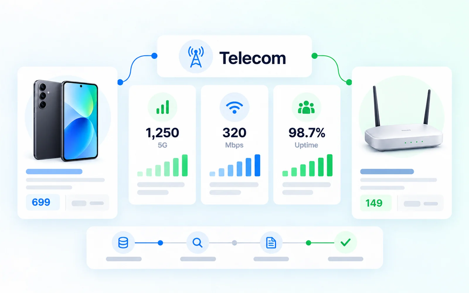 Telecomproposities, apparaten en introducties in een marktoverzicht